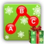 kids connect the dots xmas android application logo